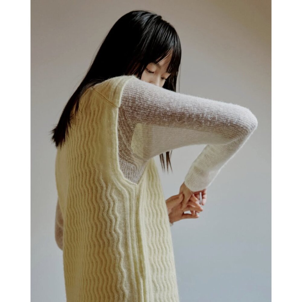 LIKE NEW Rus the Brand Taiyo Sweater Vest in Butter Size S